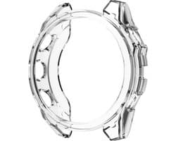 Strap-it Schokbestendig TPU hoesje - case geschikt voor Garmin Fenix 8 - 51mm (transparant)