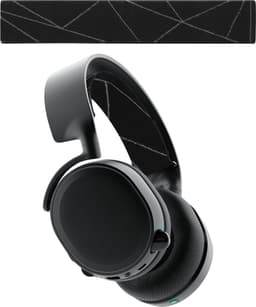 kwmobile vervangende koptelefoonband voor SteelSeries Arctis 3 / Arctis 5 koptelefoon band - Nylon zachte hoofdband voor hoofdtelefoon in zwart / grijs — thumbnail 1