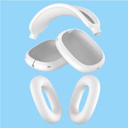 Siliconen Hoes voor AirPods Max Hooftelefoons van MMOBIEL – Siliconen Oorkussens Beschermhoes, Oorschelp Beschermhoes, Hoofdband Beschermhoes – Anti-Kras Zachte Siliconen Beschermer – Wit — thumbnail 2