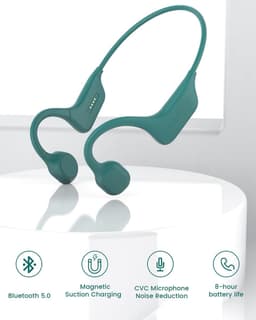 Bone Conduction Headphone - Koptelefoon voor Activiteiten - Draadloos - Bleutooth - groen — thumbnail 3