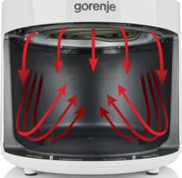 Gorenje AF1300XG friteuse Enkel 4,5 l Vrijstaand 1300 W Heteluchtfriteuse Wit — thumbnail 3