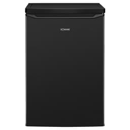 Bomann KS 7251 – Tafelmodel koelkast met vriesvak – 109 Liter - Zwart Inox Look – energieklasse C — thumbnail 1