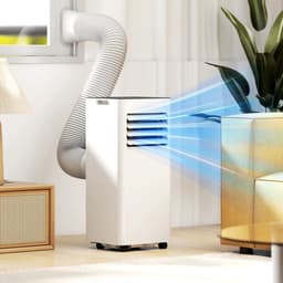 3-in-1 Mobiele airco - 7000 BTU - Draagbare airconditioner - 3-in-1 koelen, ventilator en luchtontvochtiger - geschikt voor ruimte tot 26 m² - Met afstandsbediening en 24-uurs timer - Led-display - Wit — thumbnail 8