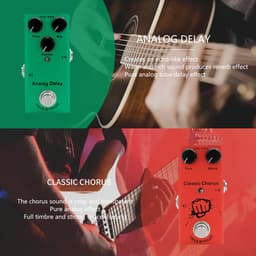 Vintage Overdrive Electric Guitar Pedal - Klassiek Effect, Professionele Muziekuitrusting, Uniek Retro Geluid, Ideaal voor Muzikanten en Gitaarliefhebbers — thumbnail 3