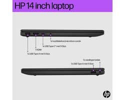 HP Laptop 14-em0972nd AMD Ryzen™ 7 7730U 35,6 cm (14") Full HD 16 GB DDR4-SDRAM 512 GB SSD Wi-Fi 6 (802.11ax) Windows 11 Home Zilver QWERTY