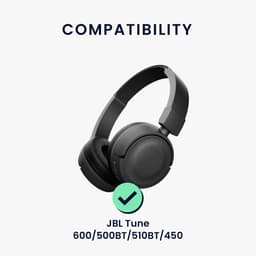 kwmobile hoes geschikt voor JBL Tune 600 / 500BT / 510BT / 450 - 21,5 x 16 cm - Beschermhoes voor headset in antraciet / wit - Van neopreen — thumbnail 3