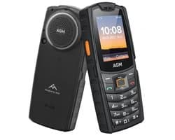 AGM Mobiles M6 - 4G EXTREEM LUIDE telefoon met grote toetsen - schokbestendig & IP69 waterdicht - 16GB - Zwart