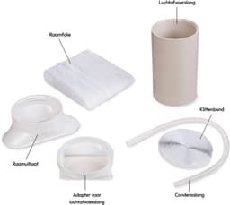 MEDION Mobiele Airco E901 (9000 BTU, 3-in-1, Koelen, Ontvochtigen, Ventileren, tot 32m², incl. Raamafdichtingskit, voor Slaapkamer en Woonkamer, Afstandsbediening, MD 37731) — thumbnail 3