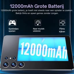 2025 5G Nieuwe 10,36-Inch Tablet Android 16GB RAM 1TB ROM Android 12000mAh Batterij 16MP 32MP 10-Core Dual SIM Netwerk Bluetooth - blauw — thumbnail 2