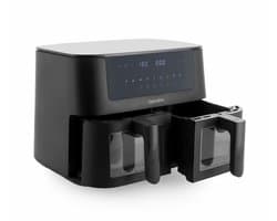 GreenPan - Bistro dubbele airfryer - 4L+4L - 9 programma's - Digitaal Led Display - Automatisch Uitschakelen - zwart - PFAS-vrij