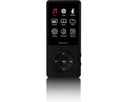 Lenco Xemio-669BK - MP3/MP4 speler met LCD scherm en 8GB intern geheugen - Zwart