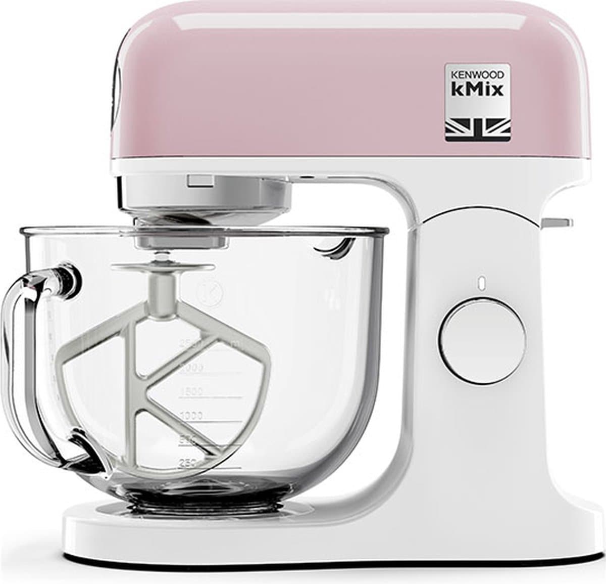 Kenwood kMix KMX754PP - Keukenmachine - Pastel pink - Glazen mengkom - 1000 Watt motor — afbeelding 1