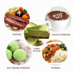Praktische cacaostrooier - fijn gestructureerde chocoladeshaker - premium kwaliteit roestvrij staal — thumbnail 4
