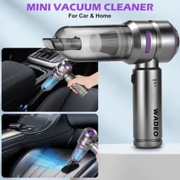 Mini-handstofzuiger accu 18 kPA draadloze autostofzuiger - 35 minuten looptijd - borstelloze motor - 3 snelheden - 210.000 omw/min - stofblazer - pneumatische spray - pc-reinigingsset - krachtige zuigkracht — thumbnail 2