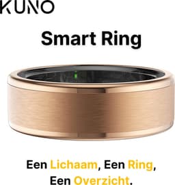 Kuno Ring 1 - Slimme ring - Smart Wearable - Health Ring - Slaap Tracker - Hartslagmeter - Stappenteller - Fitness en Activiteiten Tracker - Calorieen Bijhouden - Geen Abbonement - Waterdicht - voor Mannen en Vrouwen - Goud #10 — thumbnail 4
