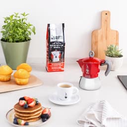 Moka Inductie, kan, geschikt voor alle soorten fornuizen, 6 kopjes espresso (280 ml), rood [Energieklasse A+] — thumbnail 4