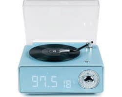 Bigben Connected, EPOK Retro Bluetooth Luidspreker en Wekker, Blauw