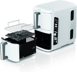Ninja Double Stack Airfryer XXL - 9.5 Liter - Dubbele Gestapelde Lades - 6 Programma's - Inclusief Kookrekjes - Wit - SL400EUWH — thumbnail 5