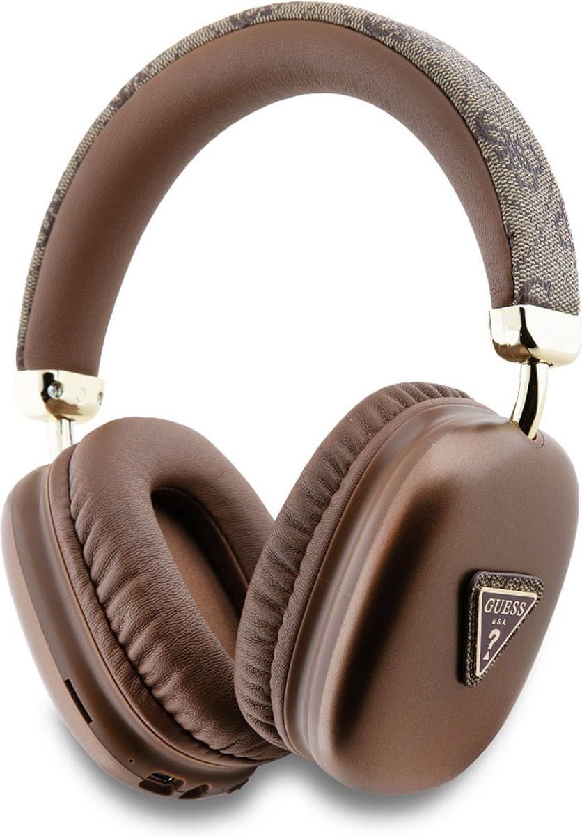 Guess 4G Triangle Bluetooth Stereo Over-Ear Koptelefoon - Bruin — afbeelding 1