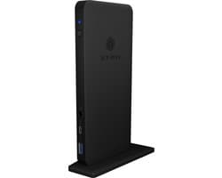 ICY BOX IB-DK2405-C Bedraad USB 3.2 Gen 1 (3.1 Gen 1) Type-C Zwart