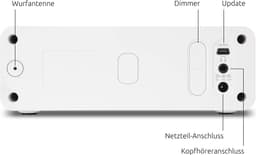 TechniSat DIGITRADIO 51 - DAB+ wekkerradio (DAB, FM, wekkerradio, wekker met twee instelbare wektijden, sluimerfunctie, slaaptimer, dimbaar display, hoofdtelefoonaansluiting) wit — thumbnail 3