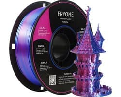 Eryone - Duo silk - Red + Blue - PLA Filament - 1Kg 1,75mm - Voor 3D-printer en 3D-pen - Rood en Blauw