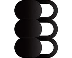 Webcam Cover Laptop Schuifje Camera Cover Laptop Zwart - Camera Cover Webcam Camera Schuifje Sticker Voor Laptop Smartphone En Tablet Zwart - 3 Stuks