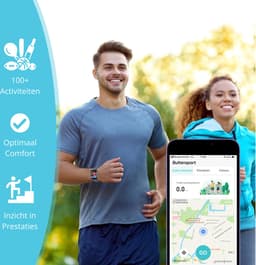Nexvex® Elite Smartwatch voor Heren - Sporthorloge met Hartslagmeter - Bloeddrukmeter - Stappenteller - Sport Horloge met Belfunctie - Smart Watch Saturatiemeter - Zaklamp - Bluetooth Activity Tracker - Android/iOS - 2.0 Inch - Blauw — thumbnail 2