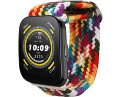 kwmobile nylon bandje voor smartwatch - geschikt voor 22mm Amazfit Bip 6 / Bip 5 Unity / Bip 5 / GTS 3 / Balance 2 / Helio Strap - 14 - 22 cm - Polsbandje in meerkleurig