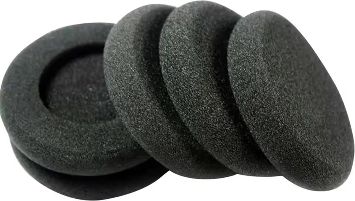 Ibley Zachte foam oorkussens 35mm - 6 stuks / 3 paar - universeel geschikt - Spons oordop kussens - voor hoofdtelefoons - Zwart — afbeelding 1