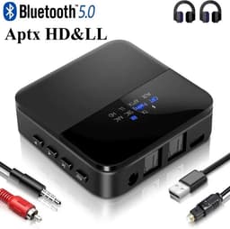 Bluetoolz® | BT-B 20 CE | Geen tot zeer geringe vertraging | High Res Audio Bluetooth 5.0 zender en ontvanger - met aptX-HD - Qualcomm CSR8675 MkII - Receiver Transmitter - 3.5MM Aux - optical in - optical uit - Bluetooth Adapter - Bluetooth via Aux — thumbnail 1