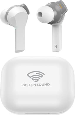 Golden Sound draadloze oordopjes - Bluetooth oordopjes - Sport oordopjes - Bluetooth Oortjes - Geschikt voor elke laptop en smartphone - Wit - Passive Noise cancelling — thumbnail 1
