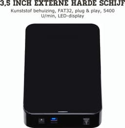 Harde Schijf Extern PS5 [ 8TB ] - Externe Harde Schijf Met LED Display Geschikt Voor PS5/PS4/PC - PS5 Opslag Met USB 3.0 — thumbnail 3