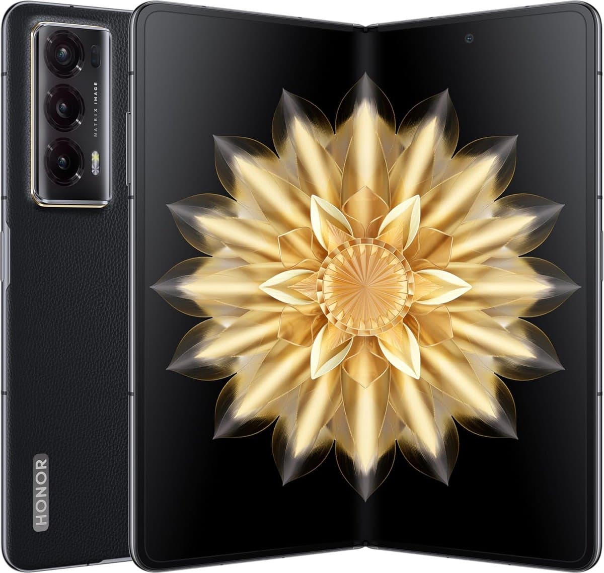 Honor Magic V2 5G 16GB/512GB Black PU Leather — afbeelding 1