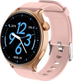 Maoo GTR Serie 2 Smartwatch Dames - Stainless Steel en TPU bandje - Stappenteller - Hartslagmeter - Slaapmonitor - Multisport - Geschikt voor Android en iOS - Roze — thumbnail 1