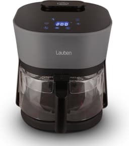 Lauben Airfryer - Glass&Steam® Airfryer - Heteluchtfriteuse - 360° Zicht - 4,5 L - 1300W - Zwart/Grijs — thumbnail 1