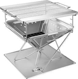 Draagbare Takibi Fire en Grill, RVS Fire Pit MT-055 — thumbnail 2