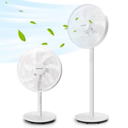 Aigostar Statiefventilator Brisk - Staande ventilator- Stille Werking -3 Snelheden-in Hoogte Verstelbaar-7 bladen-45W-Wit — thumbnail 1