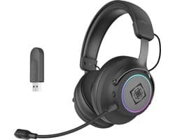 Deltaco Gaming DH440 Draadloze USB Gaming Headset - 7.1 Surround Sound - RGB - Zwart