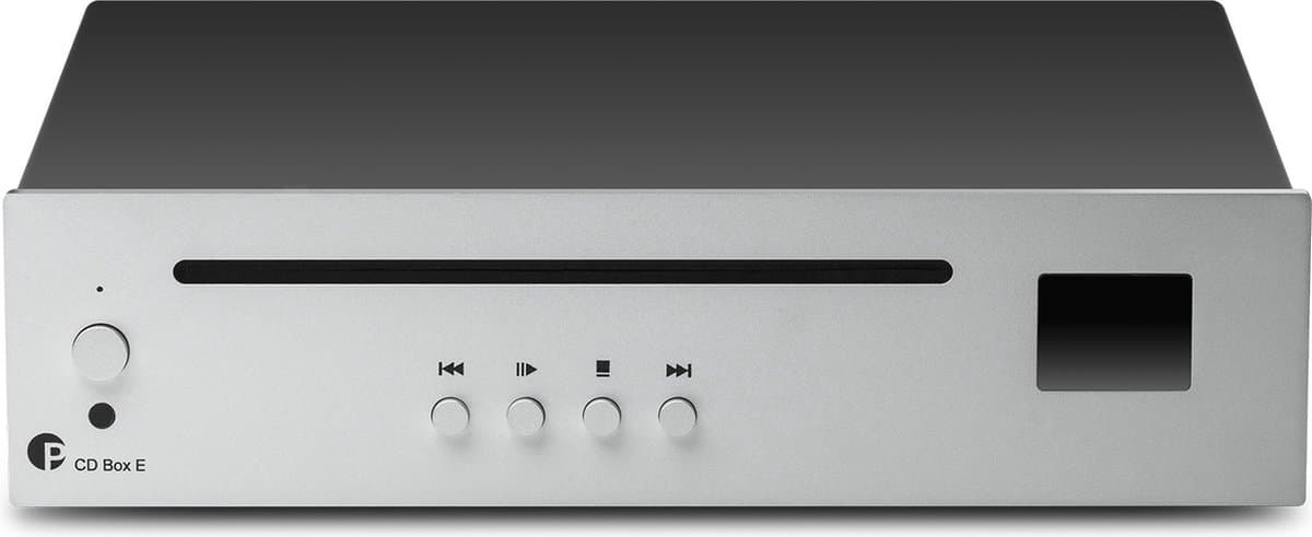 Pro-Ject CD Box E CD-speler – Nauwkeurige Audio Weergave – Hoogwaardige DAC – Compact Design – Zilver — afbeelding 1