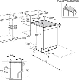 AEG FFB53617ZM 6000 serie SatelliteClean® - Vrijstaande vaatwasser - 13 couverts — thumbnail 8