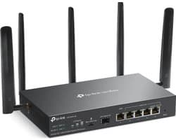 TP-Link Omada ER706W-4G - Draadloze router Gigabit Ethernet Dual-band (2.4 GHz / 5 GHz) - zwart