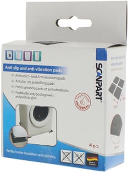 Scanpart trillingsdempers wasmachine vierkant - Geschikt voor AEG Bosch Miele Samsung Siemens - Zwart - Universeel - Set van 4 stuks — thumbnail 11