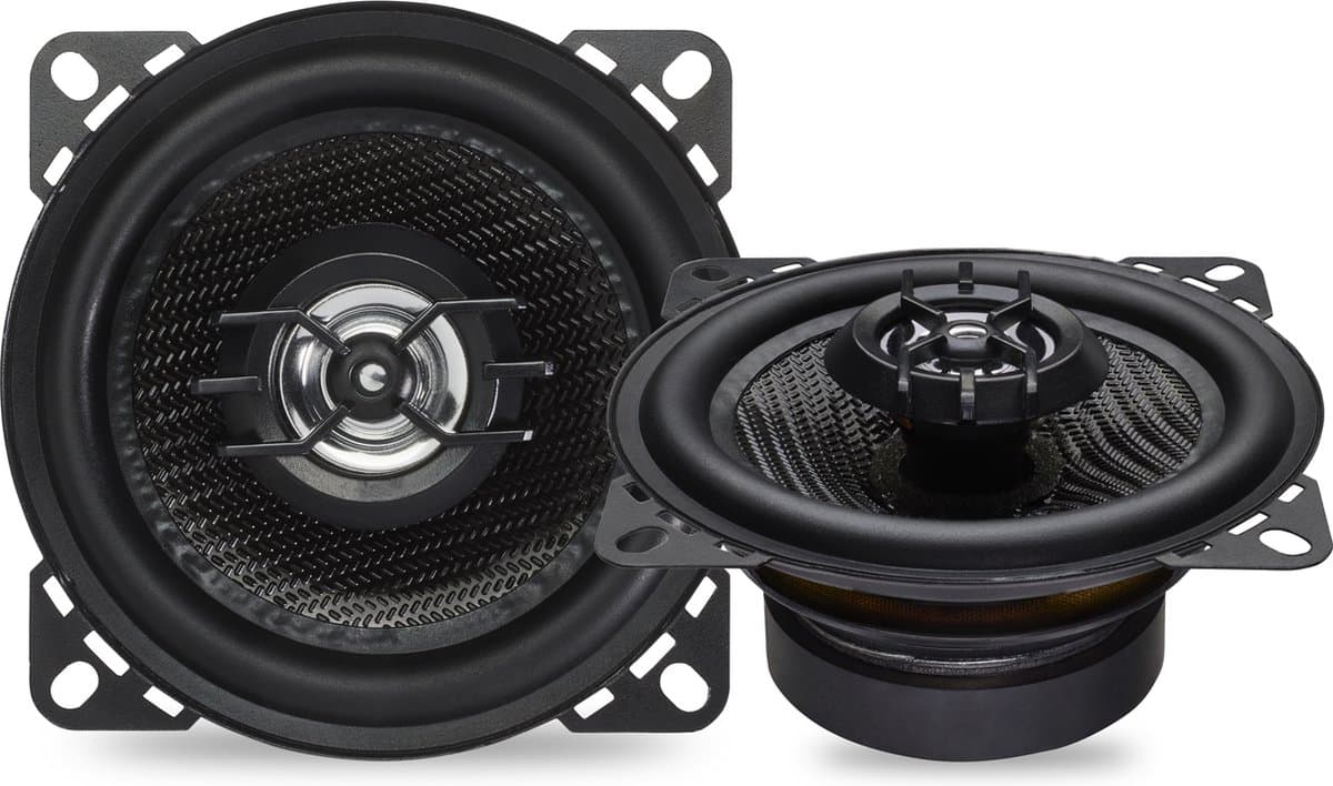 Caliber Auto Speakers - Autospeakers 10 cm - 30 Mm Mylar Dome Tweeters - 160 Watt Totaal Vermogen - 2 Weg Coaxiaal Luidsprekers — afbeelding 1