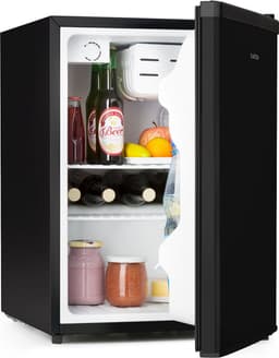 Klarstein koelkast, minikoelkast voor drankjes, kleine koelkast met vriesvak, stille kleine koelkast, huidverzorgingskoelkast, campingkoelkast, minikoelkast voor kamer, kantoor 0-10°C, 65L - 4L - voor Studentenkamer - Vrijstaand — thumbnail 1