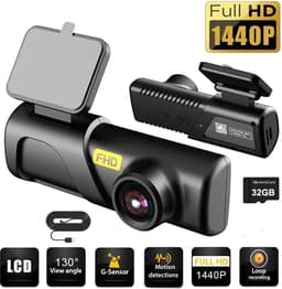 Dashcam - Auto Dashcam 2K - Met Wifi en Bluetooth - Motion Detection - Voice Assist - Nachtzicht - Crash Detection - Parkeerbewakingssensor — thumbnail 1
