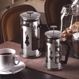 koffiezetapparaat- draagbare cafetière met drievoudige filters- hittebestendig glas met roestvrijstalen 350 ml — thumbnail 1