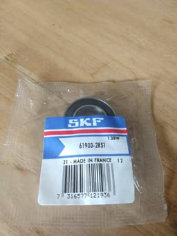 SKF 61903-2RS1 Inwendige diam.: 17  Uitwendige diam.: 30  Breedte: 7mm — thumbnail 1