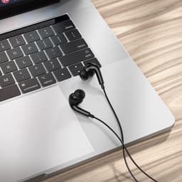 HOCO M1 Pro - In Ear Oordopjes - Oortjes met draad en microfoon - 120cm kabel - Zwart — thumbnail 4