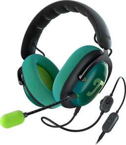 Teufel ZOLA - Bedrade over-ear gaming headset - Home-office - 7.1 binaurale surround sound - donkergrijs Teal & Lime — thumbnail 1